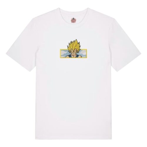 Camiseta Blanca Delantera Majin Vegeta Poder Supremo - Vegeta Majin Vegeta Poder Supremo - Vegeta