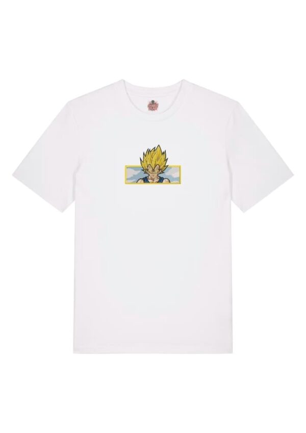 Camiseta Blanca Delantera Majin Vegeta Poder Supremo - Vegeta Majin Vegeta Poder Supremo - Vegeta