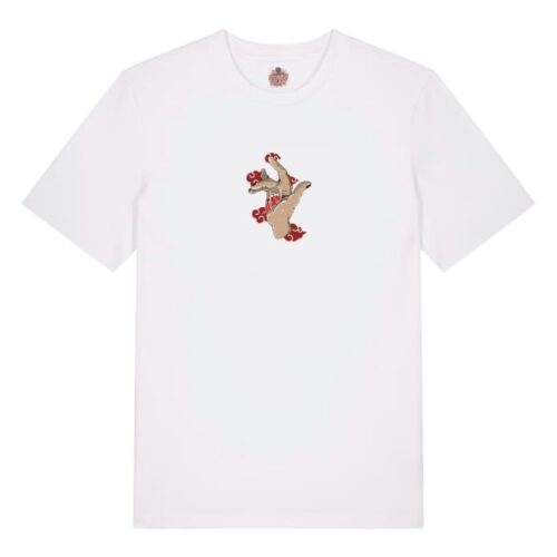 Camiseta Blanca Delantera Mano Akatsuki Mano Akatsuki