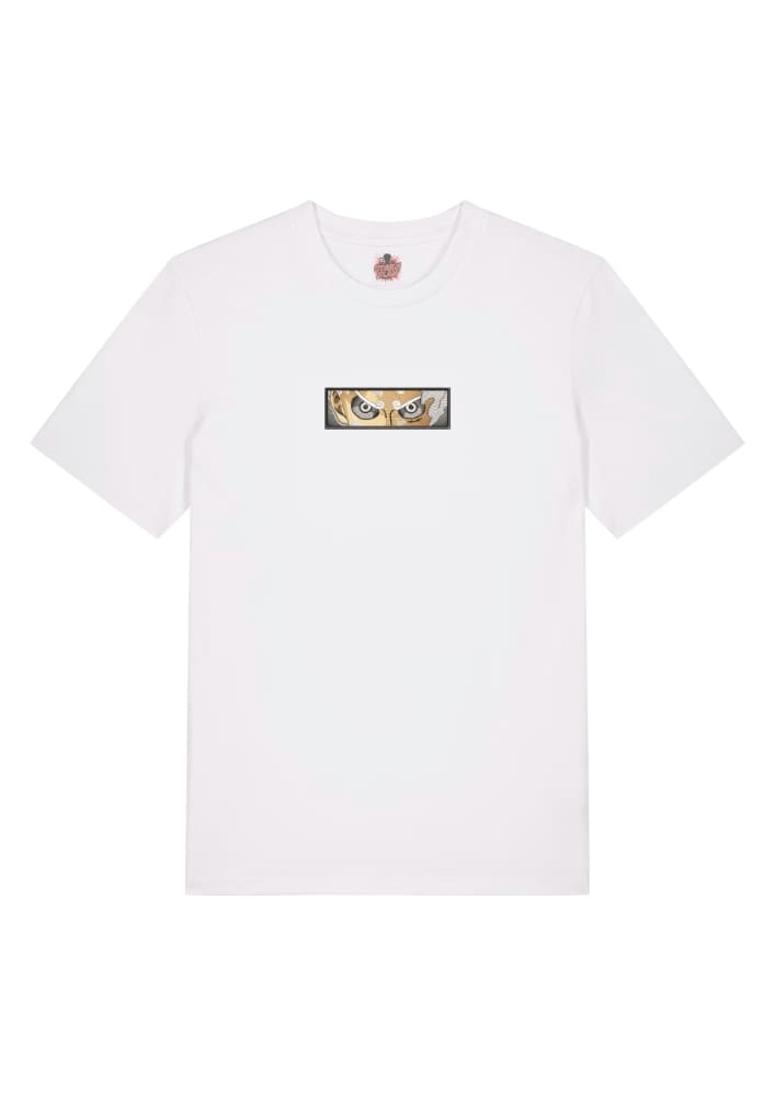 Camiseta Blanca Delantera Mirada Gear 5 - Monkey D. Luffy Mirada Gear 5 - Monkey D. Luffy