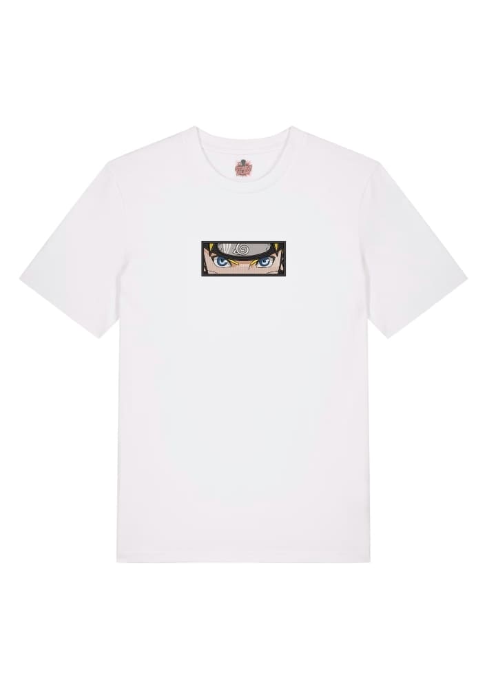 Camiseta Blanca Delantera Naruto Eyes - Naruto Uzumaki Naruto Eyes - Naruto Uzumaki