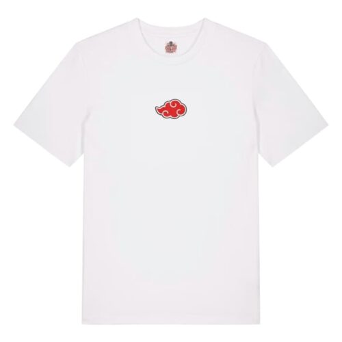 Camiseta Blanca Delantera Nube Sangrienta - Miembro de Akatsuki Nube Sangrienta