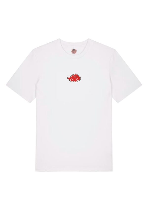 Camiseta Blanca Delantera Nube Sangrienta - Miembro de Akatsuki Nube Sangrienta
