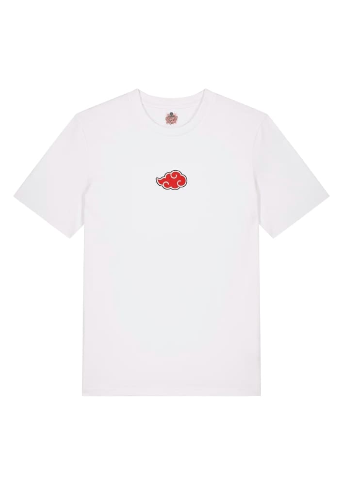 Camiseta Blanca Delantera Nube Sangrienta - Miembro de Akatsuki Nube Sangrienta
