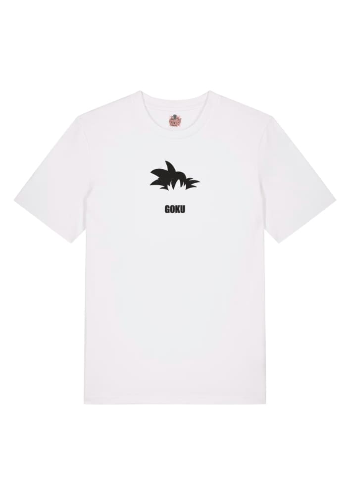Camiseta Blanca Delantera Pelo Goku - Goku Pelo Goku - Goku