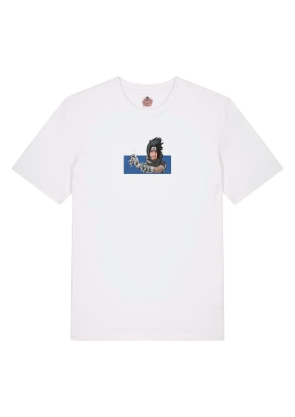 Camiseta Blanca Delantera Rayo Sasuke - Sasuke Uchiha Rayo Sasuke - Sasuke Uchiha