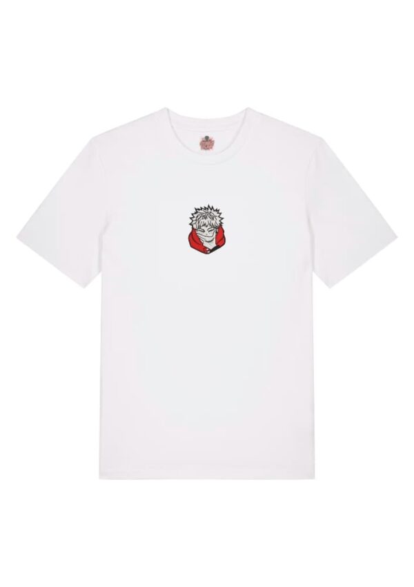 Camiseta Blanca Delantera Risa Dual - Yuji Itadori Risa Dual - Yuji Itadori