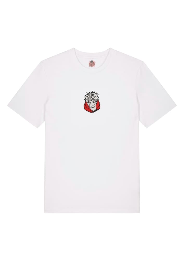 Camiseta Blanca Delantera Risa Dual - Yuji Itadori Risa Dual - Yuji Itadori