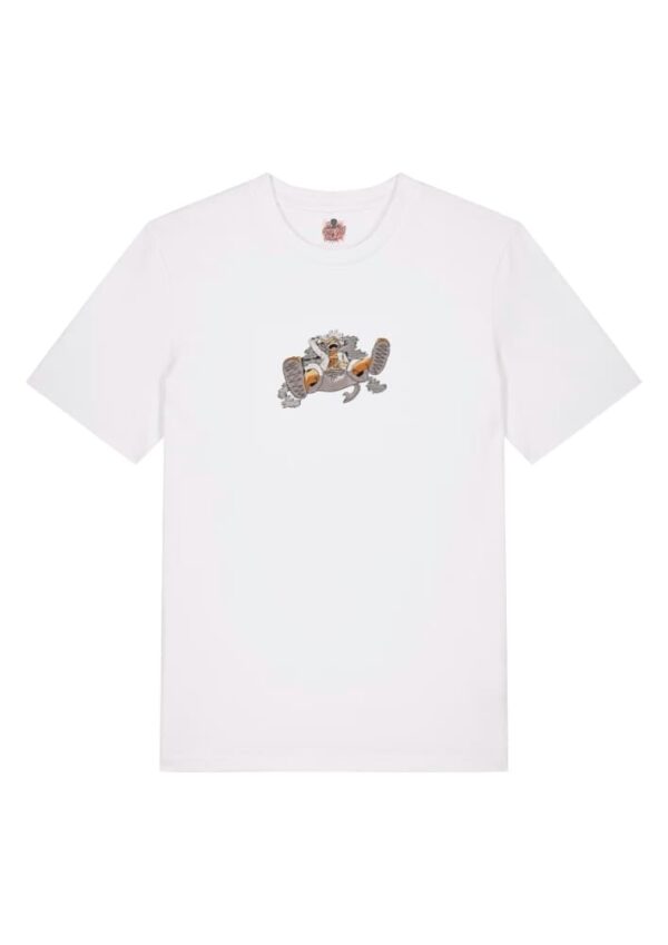 Camiseta Blanca Delantera Risa del Dios - Monkey D. Luffy Risa del Dios - Monkey D. Luffy