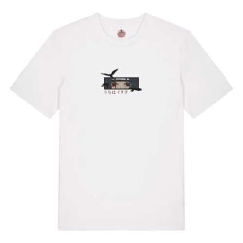Camiseta Blanca Delantera Sharingan Ravens - Itachi Uchiha Sharingan Ravens - Itachi Uchiha