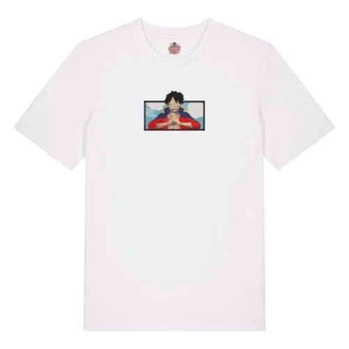 Camiseta Blanca Delantera Voluntad de Fuego - Monkey D. Luffy Voluntad de Fuego - Monkey D. Luffy