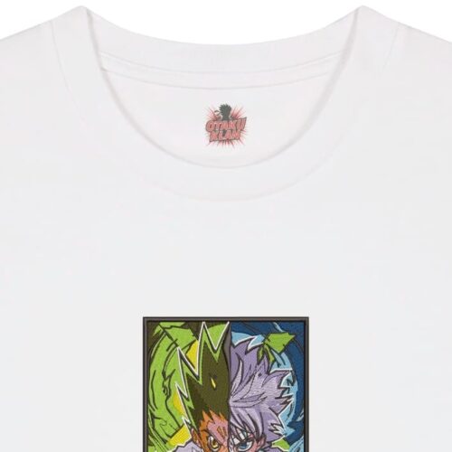 Camiseta Blanca Detalle Almas en Contraste - Gon Freecss & Killua Zoldyck Almas en Contraste - Gon Freecss & Killua Zoldyck