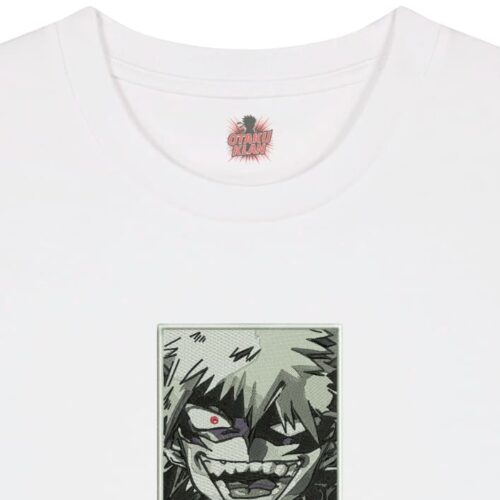 Camiseta Blanca Detalle Bakugou Fury - Katsuki Bakugou Bakugo Fury - Katsuki Bakugo
