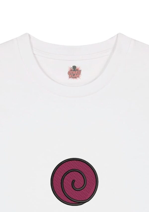 Camiseta Blanca Detalle Clan Uzumaki Clan Uzumaki