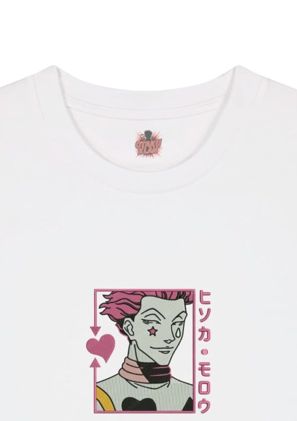Camiseta Blanca Detalle Corazón Retorcido - Hisoka Morow Corazón Retorcido - Hisoka Morow