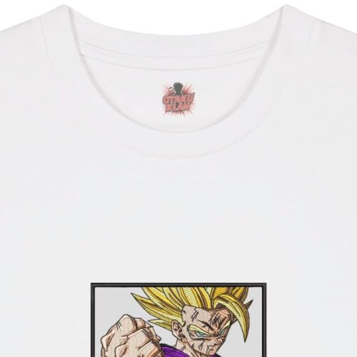 Camiseta Blanca Detalle Despertar Saiyan - Gohan Despertar Saiyan - Gohan