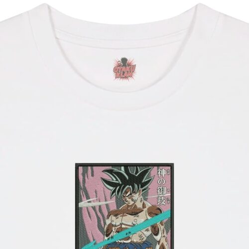 Camiseta Blanca Detalle Dominio Divino - Goku Dominio Divino - Goku