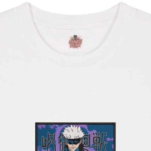 Camiseta Blanca Detalle Dominio Ilimitado - Satoru Gojo Dominio Ilimitado - Satoru Gojo