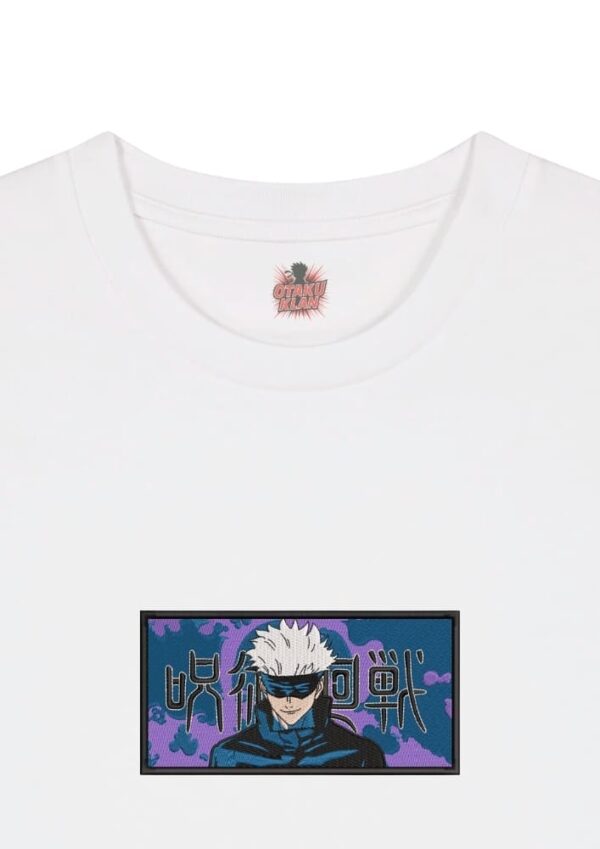Camiseta Blanca Detalle Dominio Ilimitado - Satoru Gojo Dominio Ilimitado - Satoru Gojo