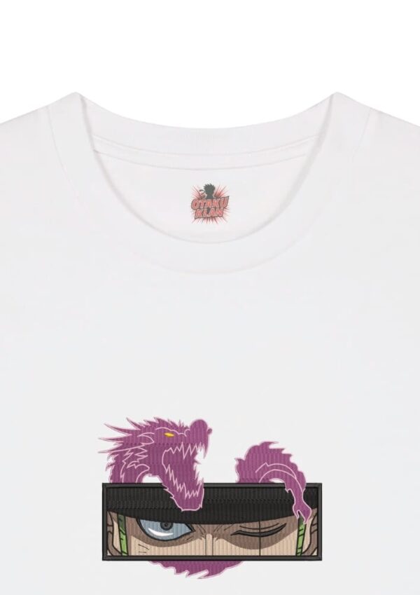 Camiseta Blanca Detalle Dragon Slash - Roronoa Zoro Dragon Slash - Roronoa Zoro