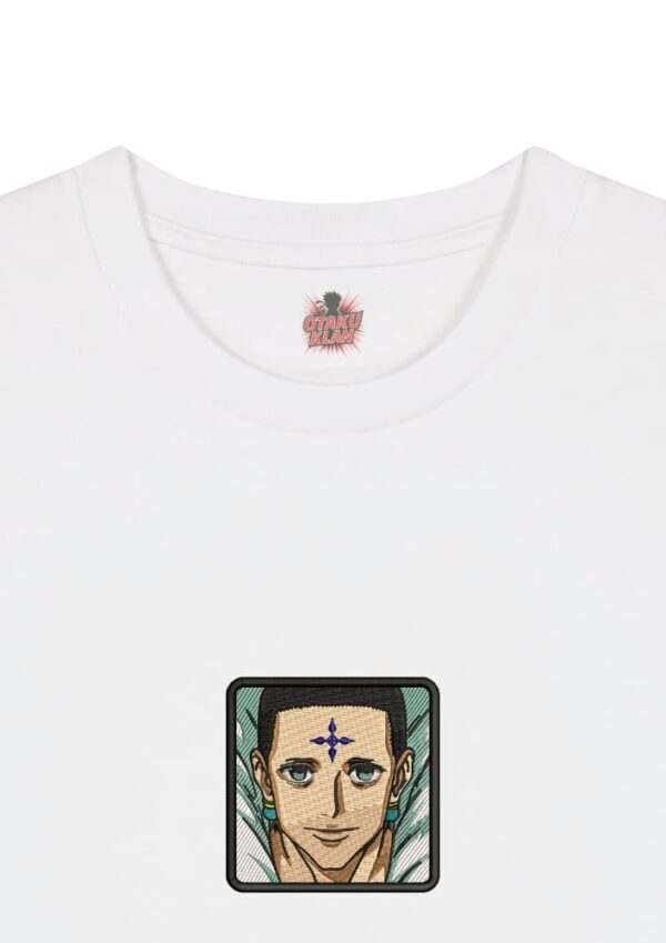 Camiseta Blanca Detalle El Profeta del Caos - Chrollo Lucifer El Profeta del Caos - Chrollo Lucifer