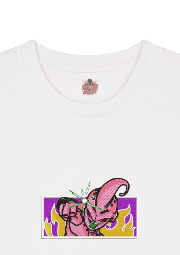 Camiseta Blanca Detalle Forma Maligna - Majin Buu Forma Maligna - Majin Buu