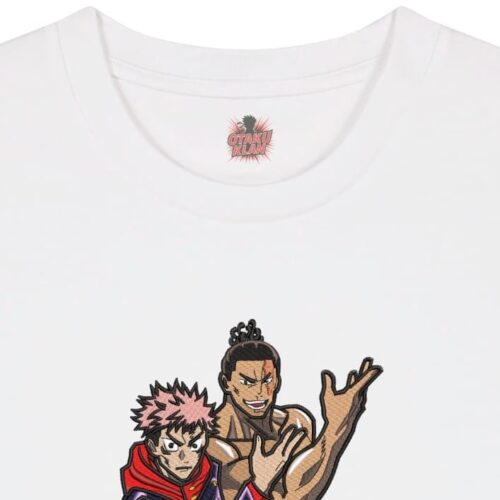 Camiseta Blanca Detalle Friends - Yuji Itadori & Aoi Todo Friends - Yuji Itadori & Aoi Todo