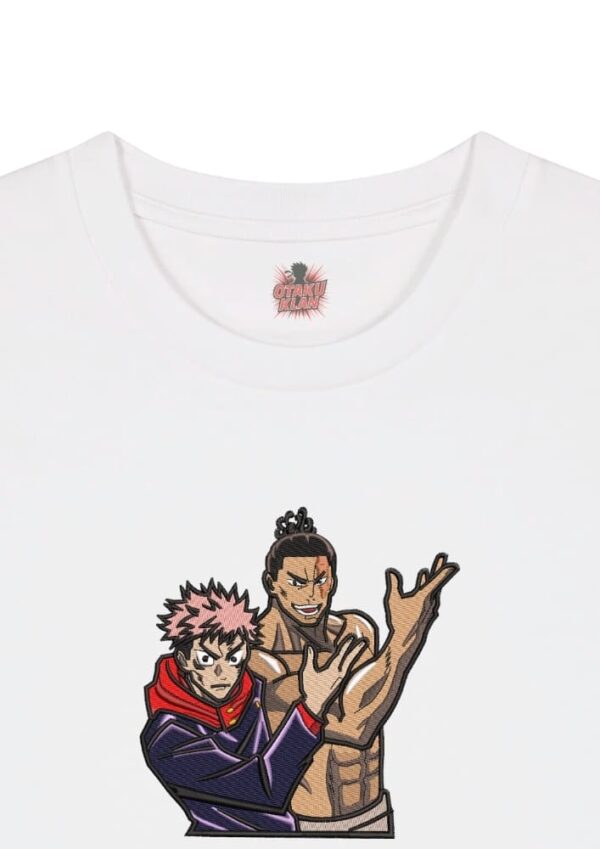 Camiseta Blanca Detalle Friends - Yuji Itadori & Aoi Todo Friends - Yuji Itadori & Aoi Todo