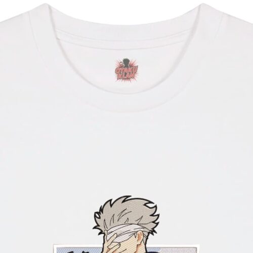 Camiseta Blanca Detalle Gojo Infinity - Satoru Gojo Gojo Infinity - Satoru Gojo
