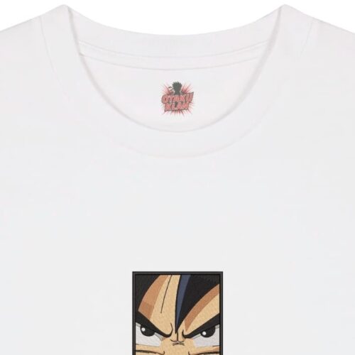 Camiseta Blanca Detalle Goku Vertical - Goku Goku Vertical - Goku