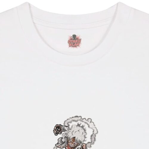 Camiseta Blanca Detalle Golpe Gear 5 - Monkey D. Luffy Golpe Gear 5 - Monkey D. Luffy