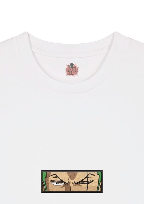 Camiseta Blanca Detalle Guiño Zoro - Roronoa Zoro Guiño Zoro - Roronoa Zoro