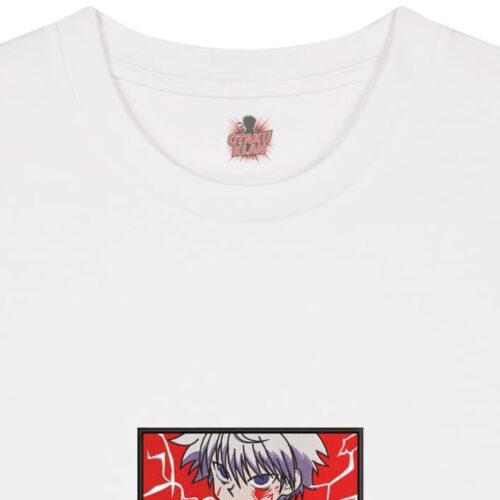 Camiseta Blanca Detalle KilluaCombo - Killua Zoldyck KilluaCombo - Killua Zoldyck