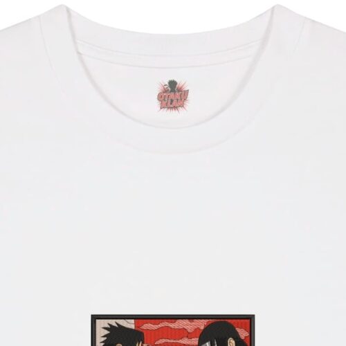 Camiseta Blanca Detalle Last Touch - Sasuke Uchiha & Itachi Uchiha Last Touch - Sasuke Uchiha & Itachi Uchiha
