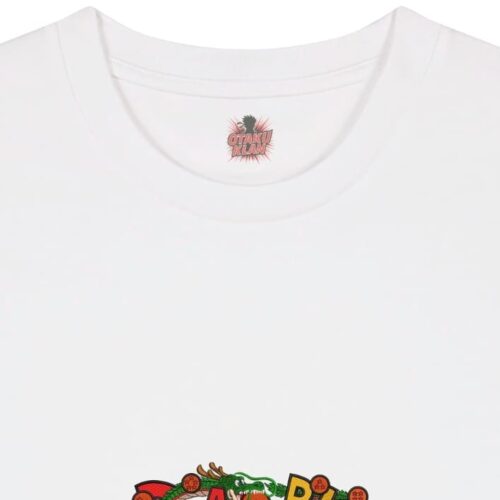Camiseta Blanca Detalle Logo Dragon Ball Logo Dragon Ball