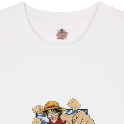 Camiseta Blanca Detalle Luffy Puño Extensible - Monkey D. Luffy Luffy Puño Extensible - Monkey D. Luffy