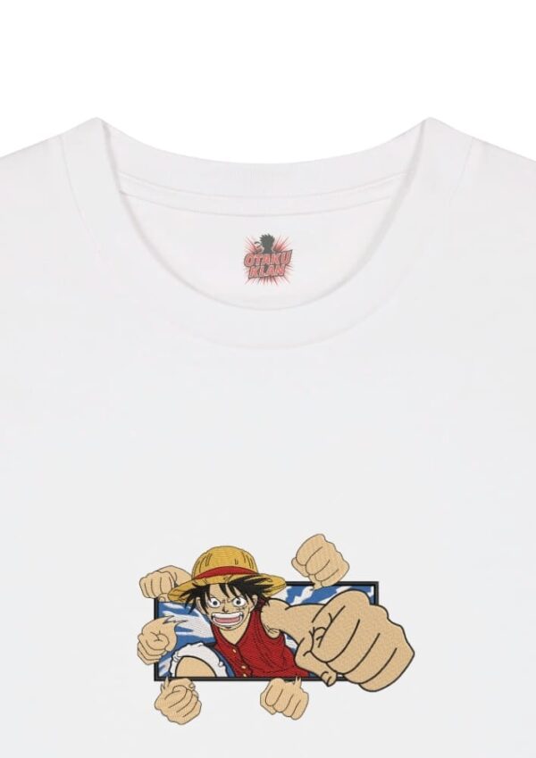 Camiseta Blanca Detalle Luffy Puño Extensible - Monkey D. Luffy Luffy Puño Extensible - Monkey D. Luffy