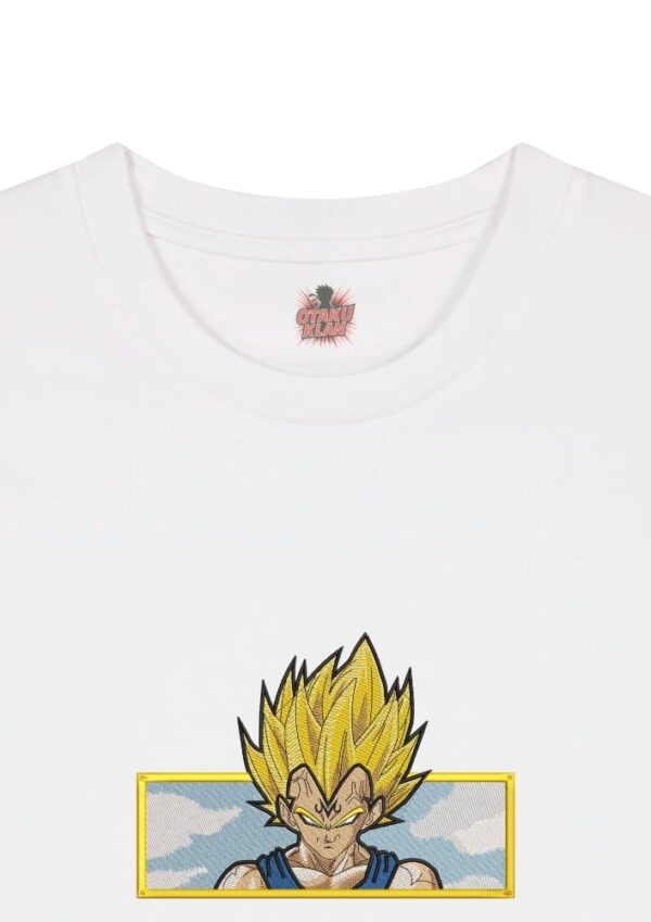 Camiseta Blanca Detalle Majin Vegeta Poder Supremo - Vegeta Majin Vegeta Poder Supremo - Vegeta