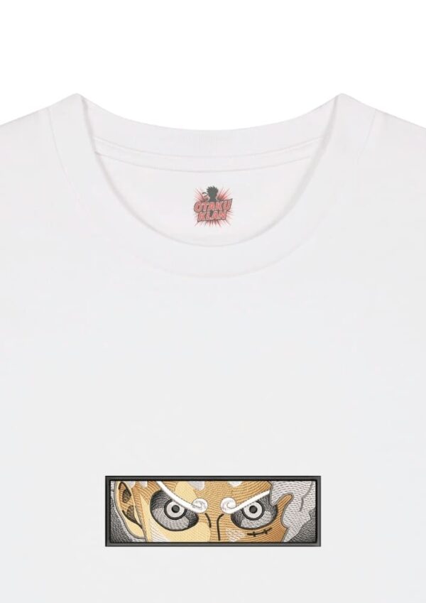 Camiseta Blanca Detalle Mirada Gear 5 - Monkey D. Luffy Mirada Gear 5 - Monkey D. Luffy