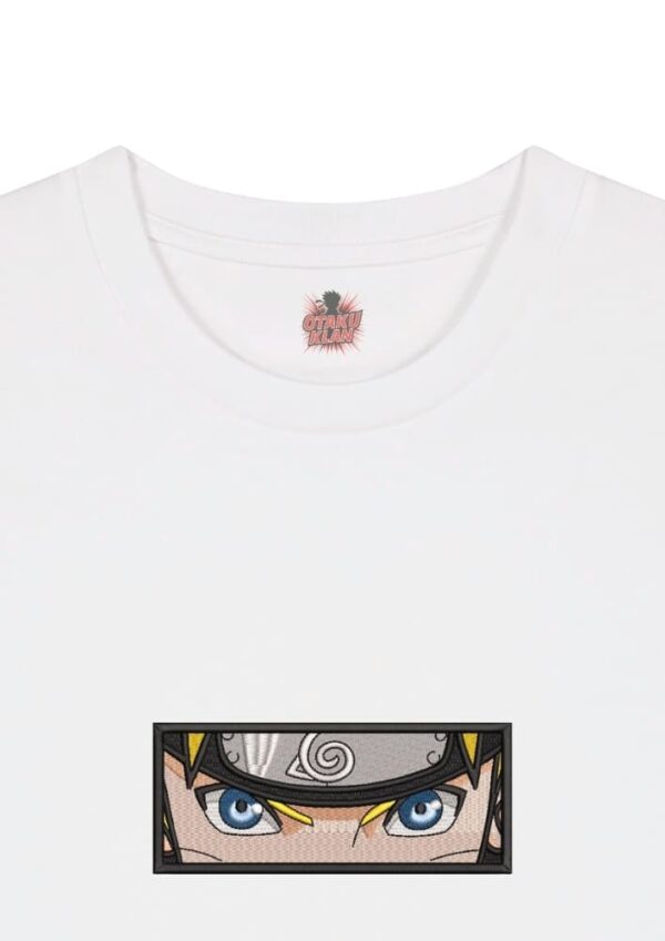 Camiseta Blanca Detalle Naruto Eyes - Naruto Uzumaki Naruto Eyes - Naruto Uzumaki