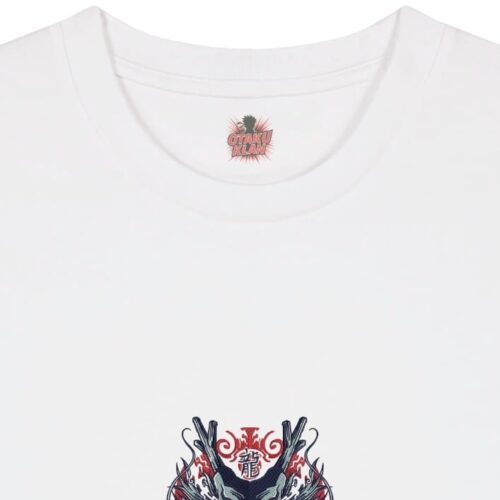 Camiseta Blanca Detalle Rugido de Shenron - Shenron Rugido de Shenron - Shenron