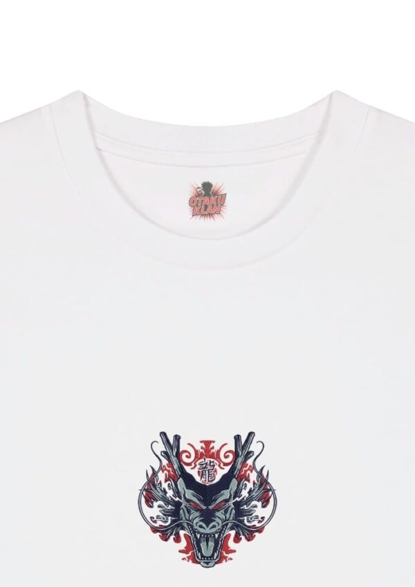 Camiseta Blanca Detalle Rugido de Shenron - Shenron Rugido de Shenron - Shenron