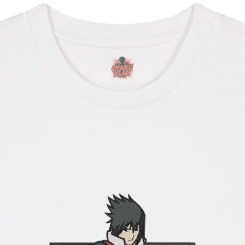Camiseta Blanca Detalle Sasuke Espada Akatsuki - Sasuke Uchiha Sasuke Espada Akatsuki - Sasuke Uchiha