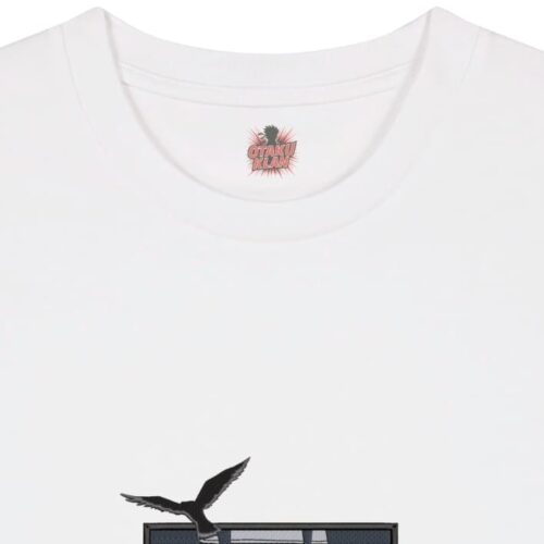 Camiseta Blanca Detalle Sharingan Ravens - Itachi Uchiha Sharingan Ravens - Itachi Uchiha