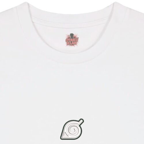 Camiseta Blanca Detalle Símbolo de la Hoja Símbolo de la Hoja