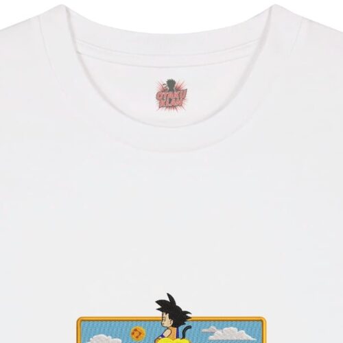 Camiseta Blanca Detalle Sueños en la Nube Kinton - Goku Sueños en la Nube Kinton - Goku