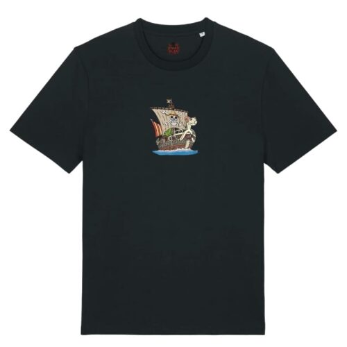 Camiseta Negra Delantera Barco One Piece Barco One Piece