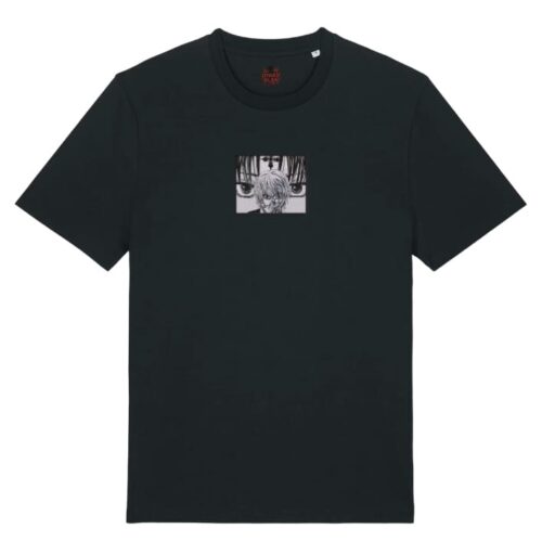 Camiseta Negra Delantera Cadena de Venganza - Kurapika Cadena de Venganza - Kurapika