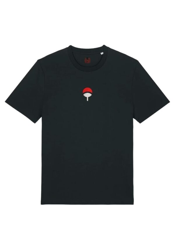 Camiseta Negra Delantera Clan Uchiha Clan Uchiha