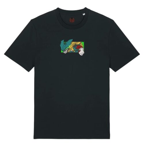 Camiseta Negra Delantera Deku Puño de Poder - Izuku Midoriya (Deku) Deku Puño de Poder - Izuku Midoriya (Deku)